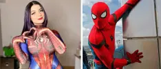 Modelo de Argentina hace bello cosplay de Spider-Man