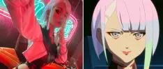 Modelo ucraniana realiza cosplay de Lucy de Cyberpunk: Edgerunners