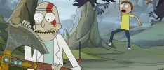 Rick y Morty hacen parodia a God of War con doblaje latino