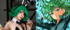 Modelo rusa transforma a Tatsumaki en una sirvienta