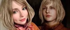 Modelo de cuerpo de Ashley hace cosplay del personaje de RE4 Remake