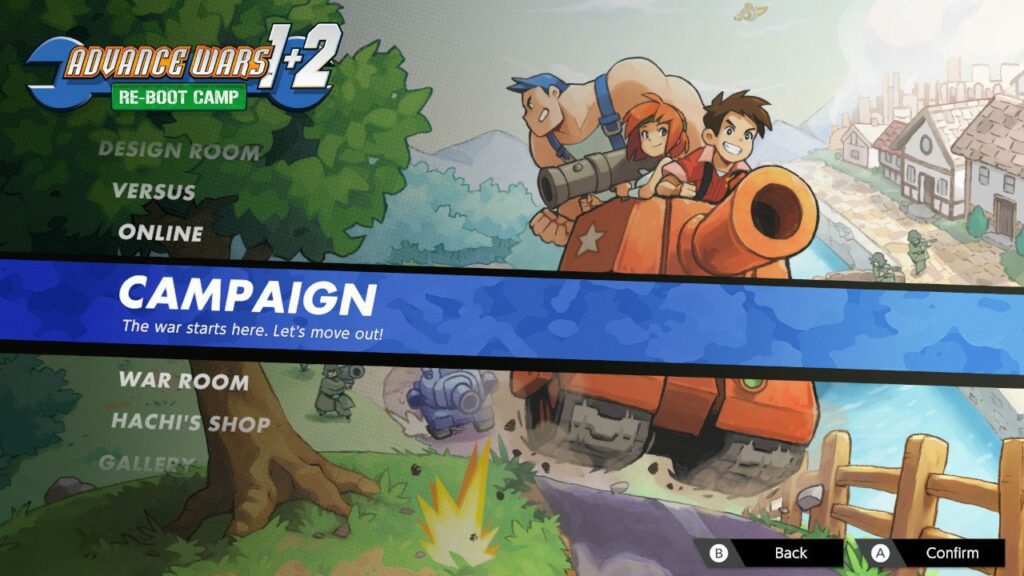Advance-Wars-12-Re-Boot-Camp-Main-menu