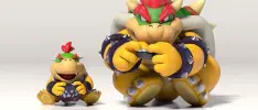 Revelan la edad de Bowser y Bowser Jr.