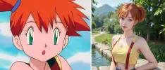 IA nos muestra a Misty de Pokémon con aspecto realista