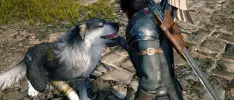 Torgal el perro de FFXVI altera a los perros reales