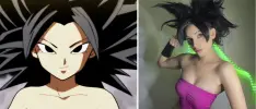 Modelo mexicana hace bello cosplay de Caulifla de Dragon Ball