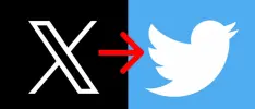 Como cambiar el logo de X al de Twitter