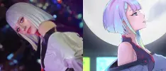Modelo italiana hace cosplay de Lucy de Cyberpunk: Edgerunners