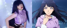 Modelo chilena hace cosplay de Hinata de Naruto
