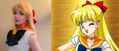 Modelo estadounidense hace cosplay de Sailor Venus