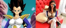 Modelo canadiense hace cosplay de Vegeta