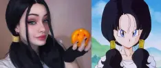 Modelo uruguaya hace cosplay de Videl de Dragon Ball