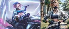 IA nos muestra una versión realista de Akali de LoL