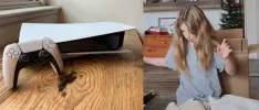 Niña recibe un PS5 de Navidad con un regalo extra