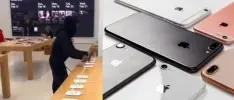 Roban 40 iPhone en plena luz del día