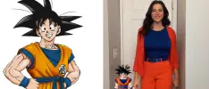 Modelo crea atuendos inspirados en Dragon Ball