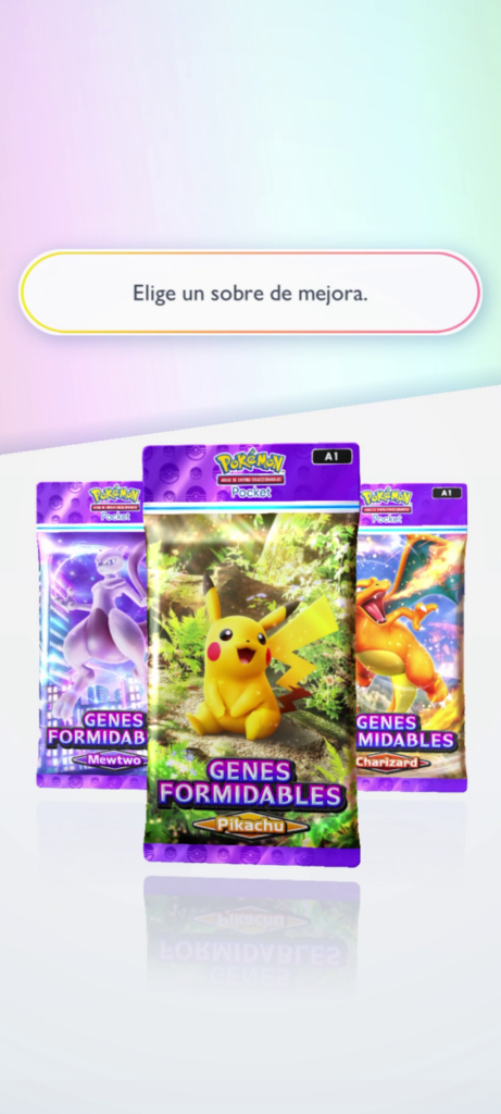 Pokémon Trading Card Game Pocket_Booster Pack Opening Screenshot 01_ES