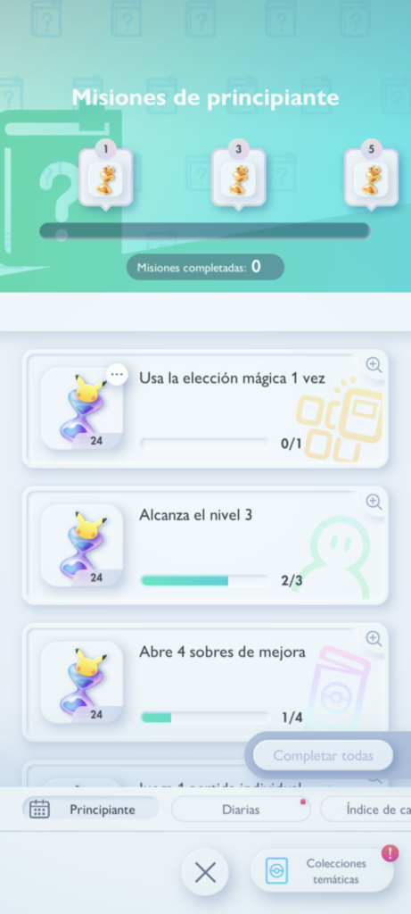 Pokémon Trading Card Game Pocket_Missions Screenshot 01_ES