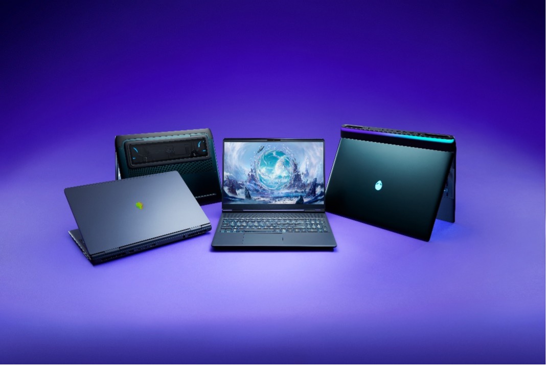 Several laptops on a purple backgroundAI-generated content may be incorrect.