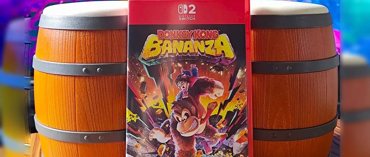 Utilizan los bongos para jugar a Donkey Kong Bananza