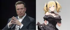 Elon Musk actualiza X con una IA de novia anime