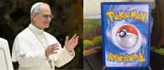 Tarjeta TCG de Pokémon recibe la firma del nuevo Papa
